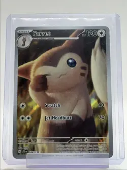 FURRET 2025 POKEMON JOURNEY TOGETHER ILLUSTRATION RARE 168/159 Q3384 - Image 1