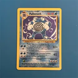 Pokemon Poliwrath 13/102 Base Set Holo Rare 90 HP Stage 2 Wizards Ken Sugimori - Image 1