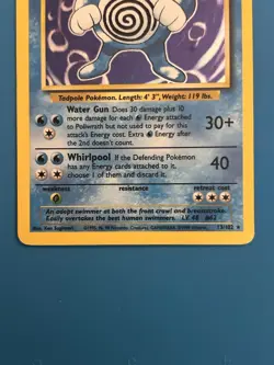 Pokemon Poliwrath 13/102 Base Set Holo Rare 90 HP Stage 2 Wizards Ken Sugimori - Image 2