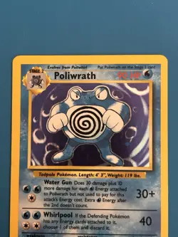 Pokemon Poliwrath 13/102 Base Set Holo Rare 90 HP Stage 2 Wizards Ken Sugimori - Image 3