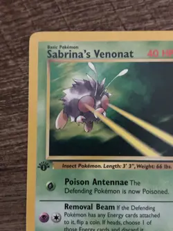 Pokemon TCG Sabrina's Venonat Gym Heroes 1st Edition 96/132 Common 40 HP 20 ATK - Image 2