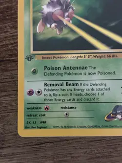 Pokemon TCG Sabrina's Venonat Gym Heroes 1st Edition 96/132 Common 40 HP 20 ATK - Image 4