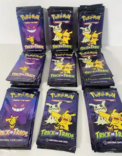 Lot Of 75 Pokemon Trick or Trade Booster Pack Set – 2022, 2023 Packs. Sealed - Image 1