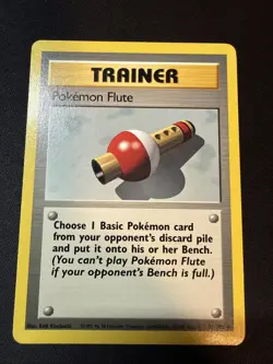 Pokemon TCG Pokemon Flute Base Set 86/102 Regular Uncommon Free Shipping - Image 1