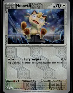 Meowth 048/064 Common SV: Shrouded Fable Reverse Holo Pokemon TCG - NM - Image 1