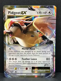 Pidgeot EX 64/108 Ultra Rare Pokemon TCG Evolutions - NM - Image 1