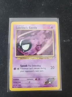 Pokemon TCG Sabrina's Gastly Gym Heroes 93/132 LP - Image 1