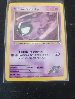 Pokemon TCG Sabrina's Gastly Gym Heroes 93/132 LP - Image 3