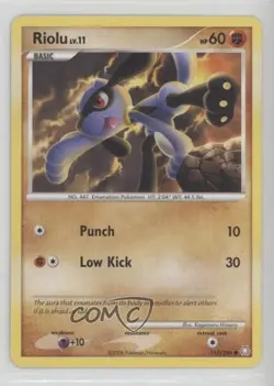 Riolu Pokemon Diamond & Pearl Legends Awakened #117 2008 - Image 1