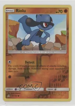Riolu Reverse Foil Pokemon Sun & Moon Ultra Prism #66 - Image 1