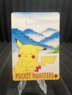 Pokemon Vintage Pocket Monsters Vending HOLO Prism Sticker 1999 Nintendo Japan - Image 2