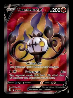 Chandelure V 247/264 SWSH08: Fusion Strike Holo Full Art Ultra Rare Pokemon TCG - Image 1