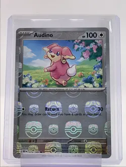 AUDINO 2025 POKEMON BLACK BOLT MASTER BALL REVERSE HOLO 074/086 Q3384 - Image 1