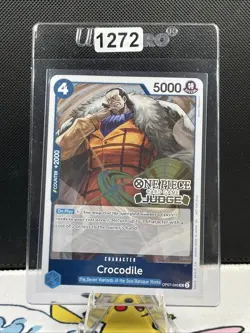 Crocodile Tournament Promo Pack Foil Stamped Judge Card Vol. 6 One Piece (1272) - Image 1
