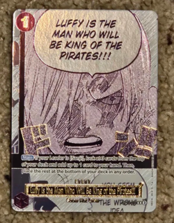 Luffy is the man who will be king of the pirates OP12-079 3rd Anniversary Eng NM - Image 1