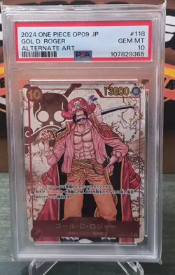 One Piece CCG Japanese OP09 118 SEC ALT ART Gol D Roger PSA 10!!! - Image 1