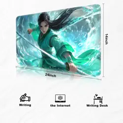 Lorcana Playmat for TCG Free Storage Bag Size 24X14IN Protective Mats DSN102828 - Image 5