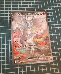 Reshiram EX White Flare 166/086 SV Near Mint Condition English Pokemon Card - Image 2