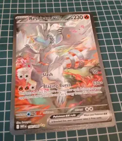 Reshiram EX White Flare 166/086 SV Near Mint Condition English Pokemon Card - Image 3