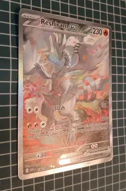 Reshiram EX White Flare 166/086 SV Near Mint Condition English Pokemon Card - Image 4