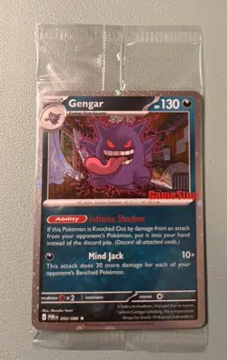 Pokemon TCG Gengar 050/088 Promo Sealed Stamped Gamestop Promo Card - Image 1