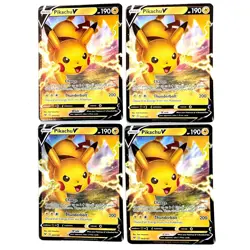 PIKACHU V CARD LOT (4 cards) Vivid Voltage 043/185 Ultra Rare NM - Image 1