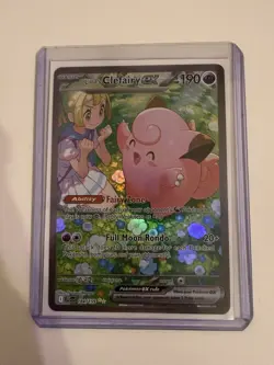 Lillie's Clefairy ex Pokemon Card Holo JTG 184/159 Basic Psychic Nintendo - Image 1