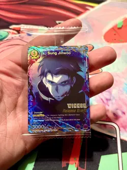 Union Arena Sung Jinwoo Release Event Winner Card Solo Leveling 016 Foil - Image 1