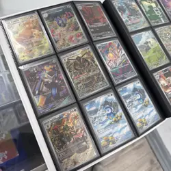 Lot Of 54 Modern Pokemon Cards IRs, FULL ART & More With Binder Near Mint - Image 2