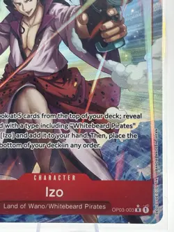 Bandai Izo OP03-003 Character Rare Counter +1000 One Piece Card Game alt art - Image 4