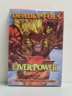 1995 Marvel Overpower Deadly Foes Card Game Sealed Starter Deck Box - Image 1