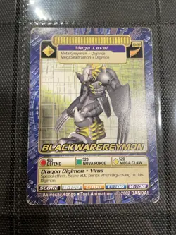 Digimon Card Black Wargreymon BO-229 Series 5 Digi-Battle Card - Image 1