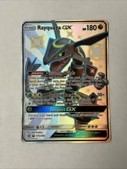 Pokemon TCG Shiny Rayquaza GX Promo Card 177a/168 Hidden Fates - Image 1