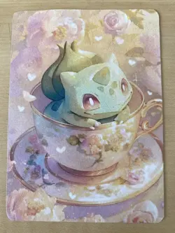 Japanese ART STYLE Bulbasaur Fan Full Art Pokemon Custom Card/perfect bookmark - Image 2