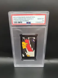 Pokemon Card Abra Drowzee Gastly Kanto - November Hanafuda 2013 PSA 10 GEM MINT - Image 1
