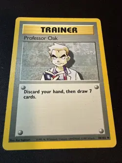 Professor Oak Base Set Regular Pokemon Card 088/102 Uncommon Free Shipping - Image 1