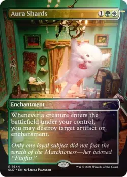 MTG English Aura Shards (Rainbow Foil) NM Foil Secret Lair - Image 1