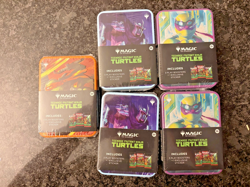 SEALED Magic The Gathering TEENAGE MUTANT NINJA TURTLES TMNT Tins Lot Of 5 - Image 1