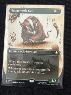 Badgermole Cub (Borderless) Avatar: The Last Airbender Regular Foil - Image 1