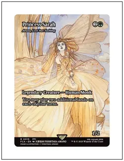 1x Princess Sarah - Azusa, Lost but Seeking, Final Fantasy, MTG NM - Image 1