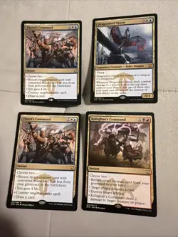 Magic The Gathering Lot Of Dragonlord Ojutai, Ojutais Command, Kolaghans Command - Image 1