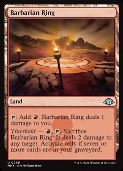 4x Barbarian Ring - Foil NM-Mint, English Modern Horizons 3 MTG Magic - Image 1