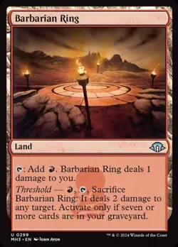 4x Barbarian Ring NM-Mint, English Modern Horizons 3 MTG Magic - Image 1