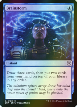 MTG Brainstorm Foil ** Eternal Masters ** English (NM) - Image 1