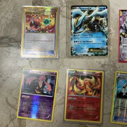 Pokemon Lot of 10 Charizard Holo Shiny Metagross Ex, Gyarados Holo Gold Trainer - Image 2