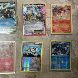 Pokemon Lot of 10 Charizard Holo Shiny Metagross Ex, Gyarados Holo Gold Trainer - Image 3