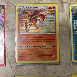 Pokemon Lot of 10 Charizard Holo Shiny Metagross Ex, Gyarados Holo Gold Trainer - Image 5