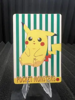 Pokemon Vintage Pocket Monsters Vending HOLO Prism Sticker 1999 Nintendo Japan - Image 2