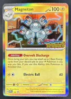 2023-25 Pokemon SV Black Star Promos - SVP EN Magneton Staff VAR #153b - Image 1