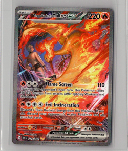 Team Rocket's Moltres ex 229/182 - Pokemon TCG Destined Rivals Illustration NM - Image 1